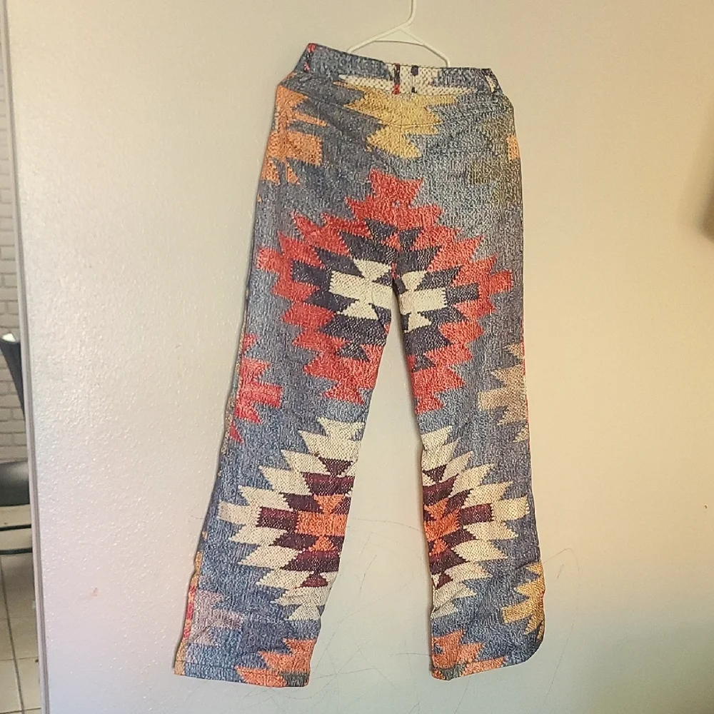 Colorful Geometric Pattern Pants - Picture 5 of 5